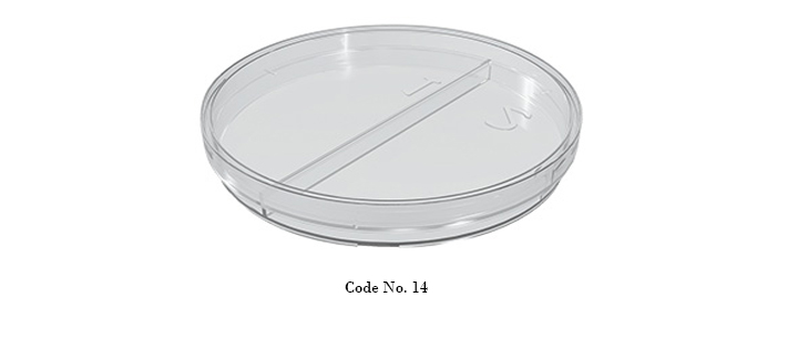 90 x 15 PETRI DISH WITH TWO DIVISIONS